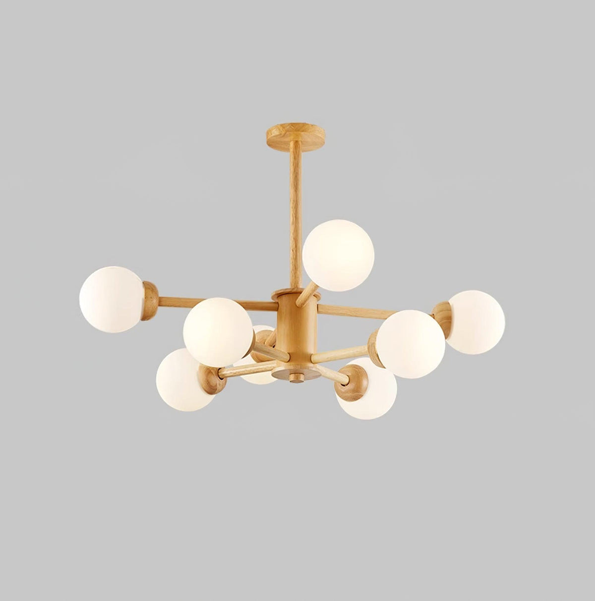 Kalds Kronleuchter Holzkugel Minimalistisch Natürlich