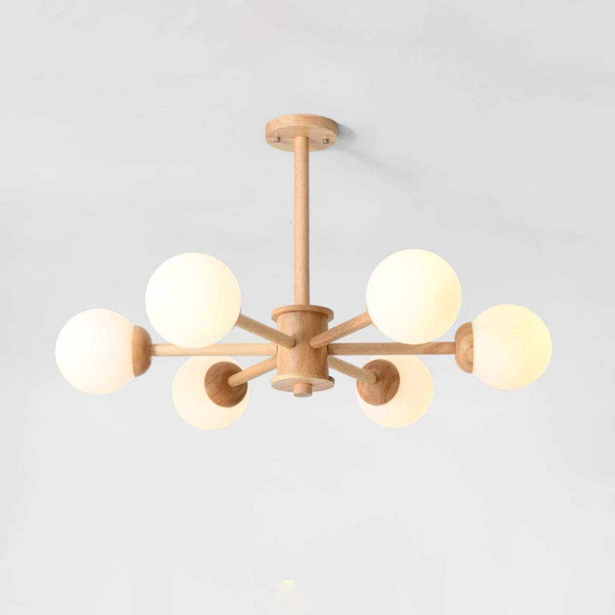 Kalds Kronleuchter Holzkugel Minimalistisch Natürlich