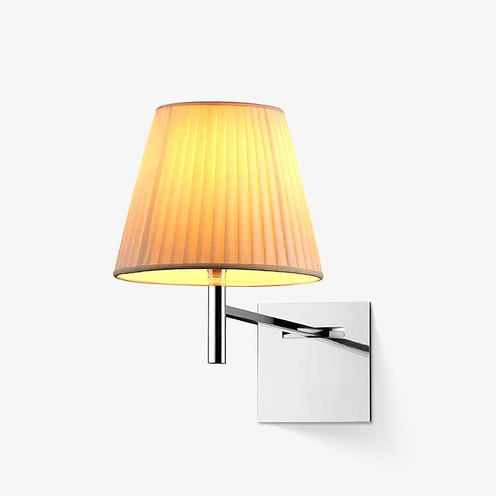 Orsore Chrom-Prismen-Wandleuchte aus Stoff