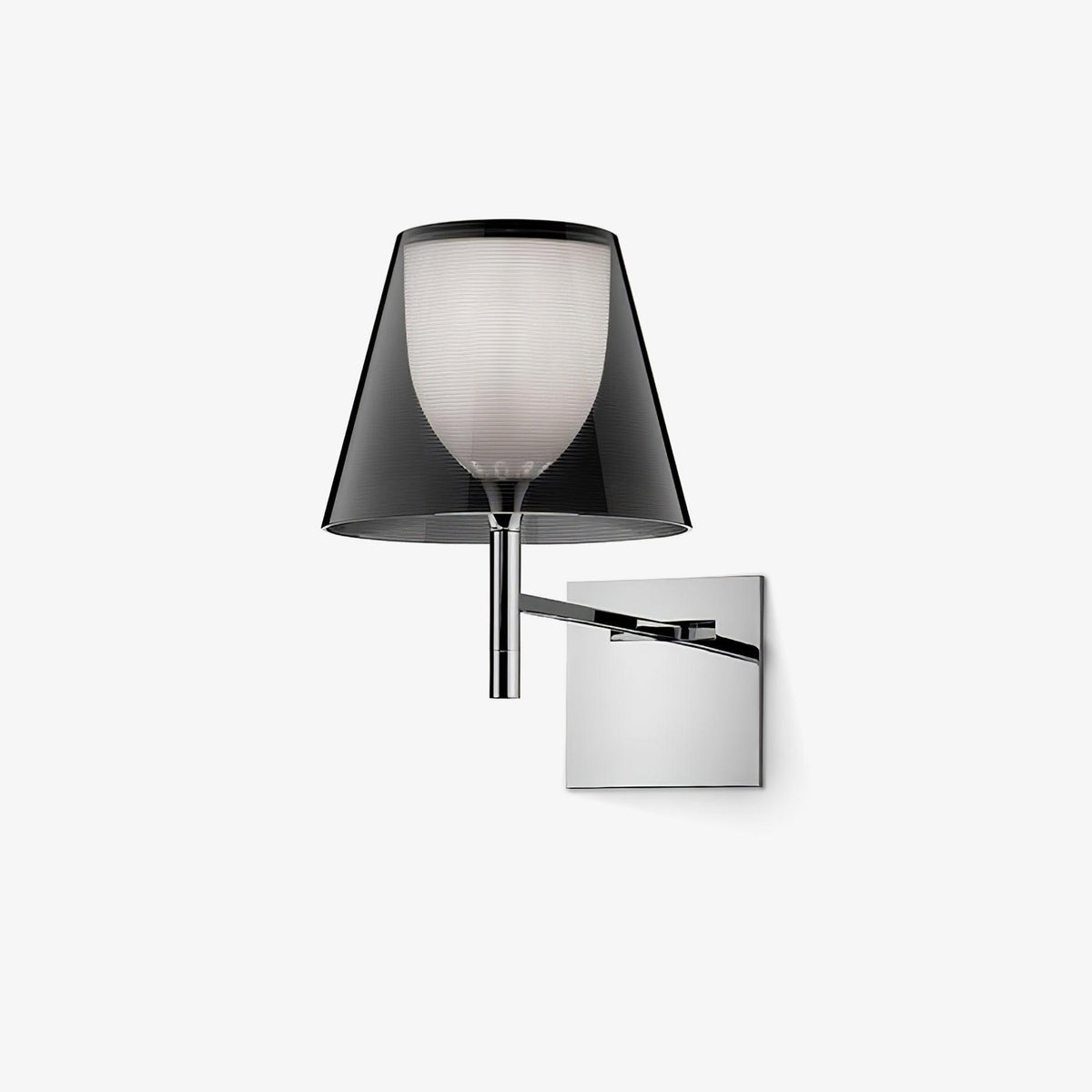 Orsore Chrom-Prismen-Wandleuchte aus Stoff