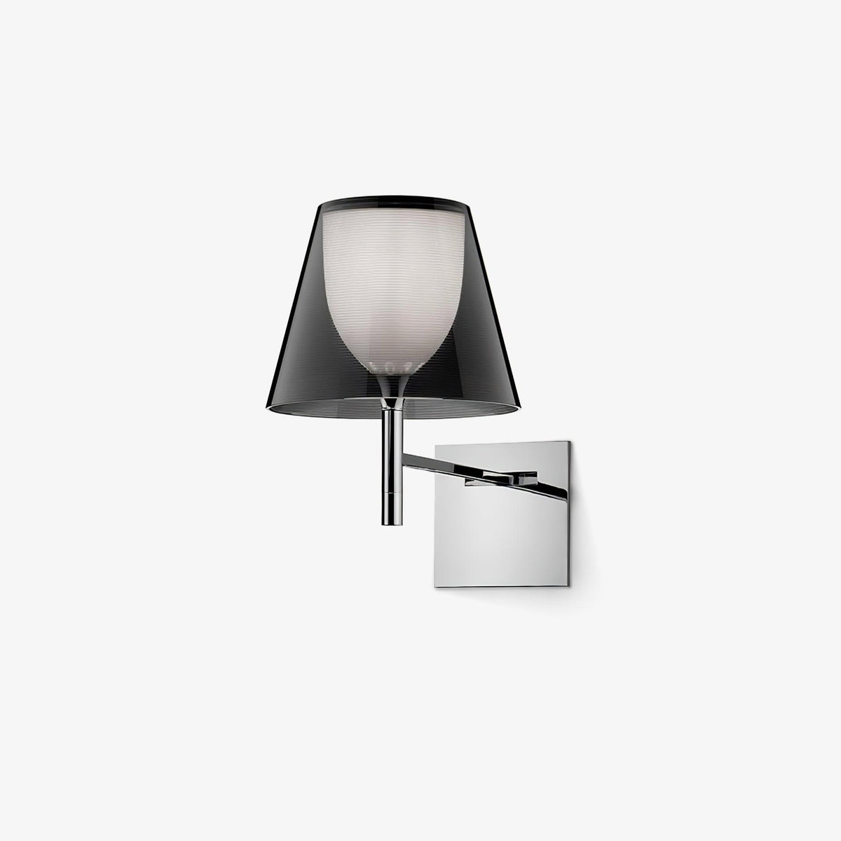 Orsore Chrom-Prismen-Wandleuchte aus Stoff