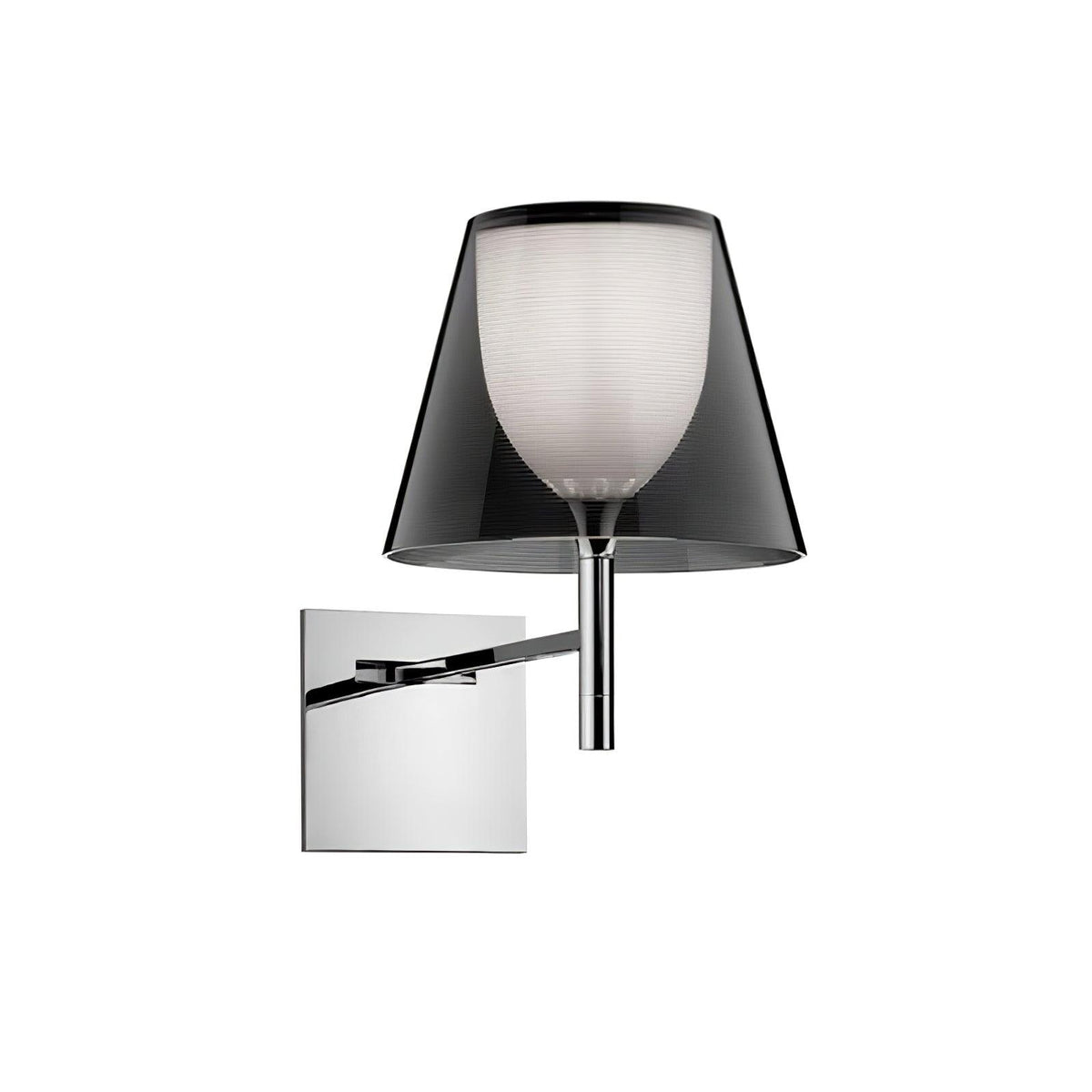 Orsore Chrom-Prismen-Wandleuchte aus Stoff