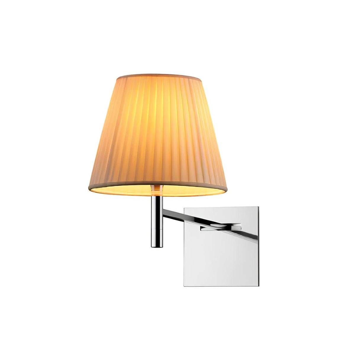 Orsore Chrom-Prismen-Wandleuchte aus Stoff