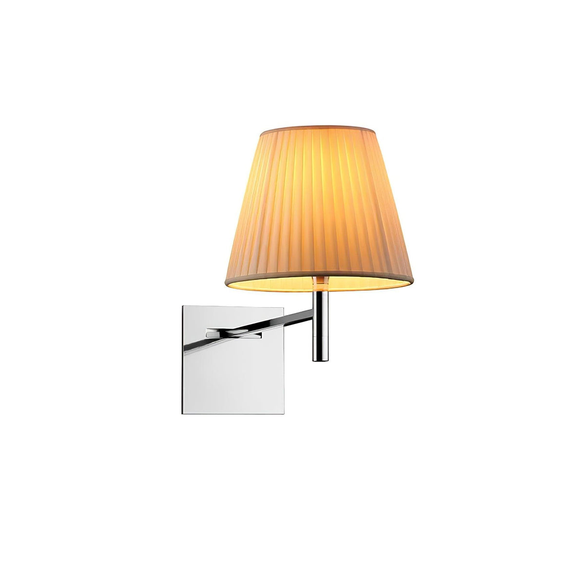 Orsore Chrom-Prismen-Wandleuchte aus Stoff
