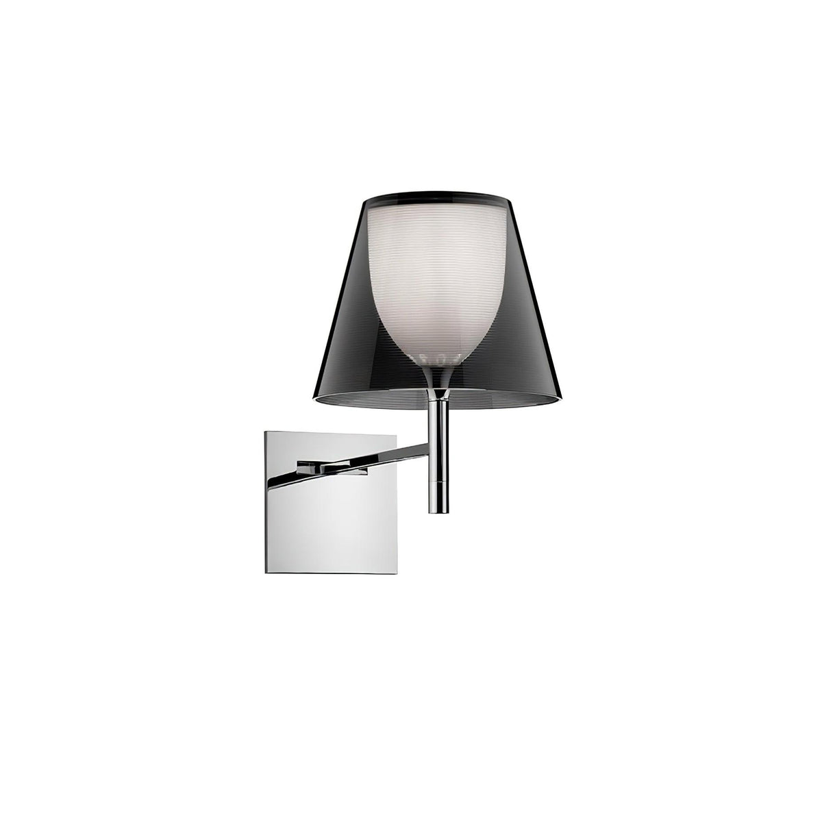 Orsore Chrom-Prismen-Wandleuchte aus Stoff