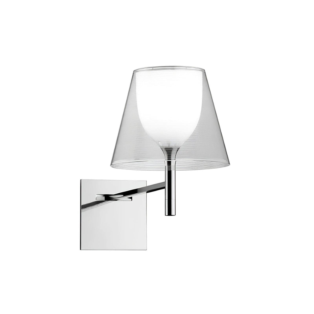 Orsore Chrom-Prismen-Wandleuchte aus Stoff