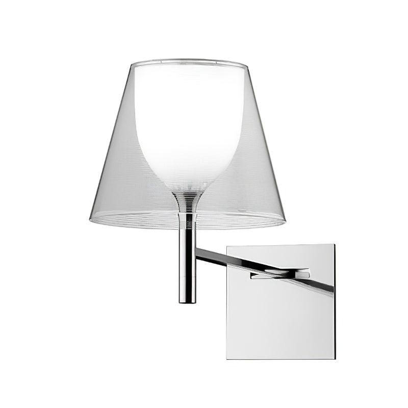 Orsore Chrom-Prismen-Wandleuchte aus Stoff