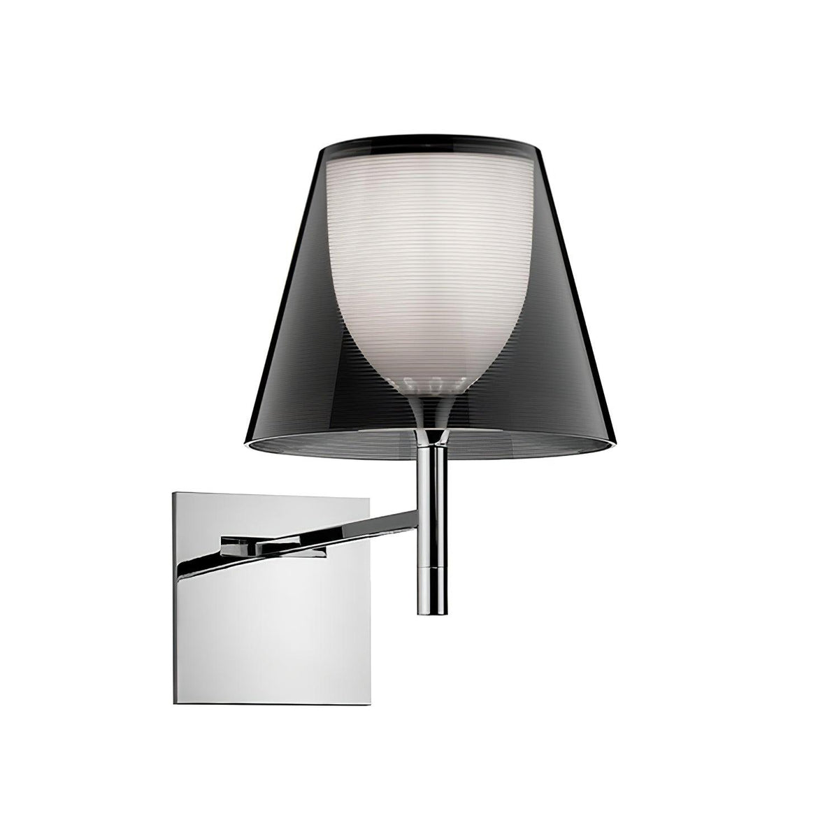 Orsore Chrom-Prismen-Wandleuchte aus Stoff
