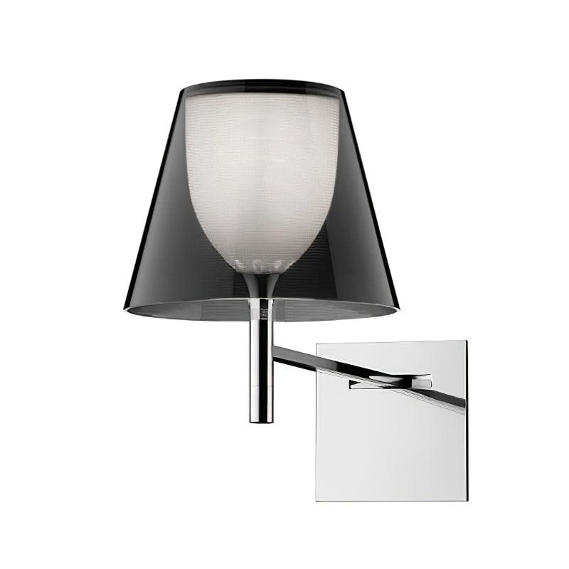 Orsore Chrom-Prismen-Wandleuchte aus Stoff