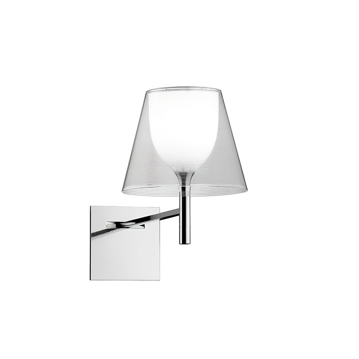 Orsore Chrom-Prismen-Wandleuchte aus Stoff
