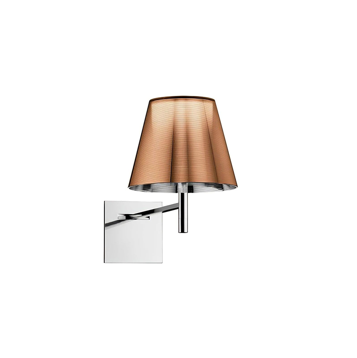 Orsore Chrom-Prismen-Wandleuchte aus Stoff