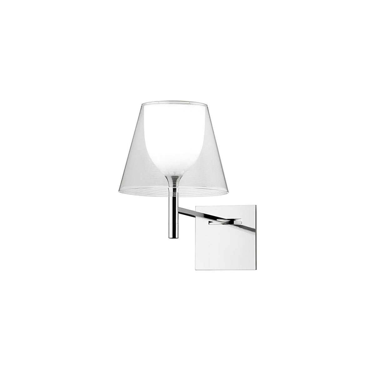 Orsore Chrom-Prismen-Wandleuchte aus Stoff