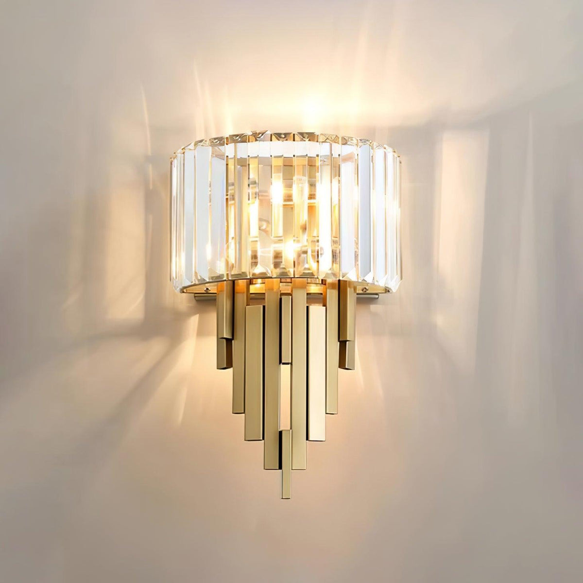 Voveliel luxuriöse postmoderne Wandleuchte aus Kristallglas