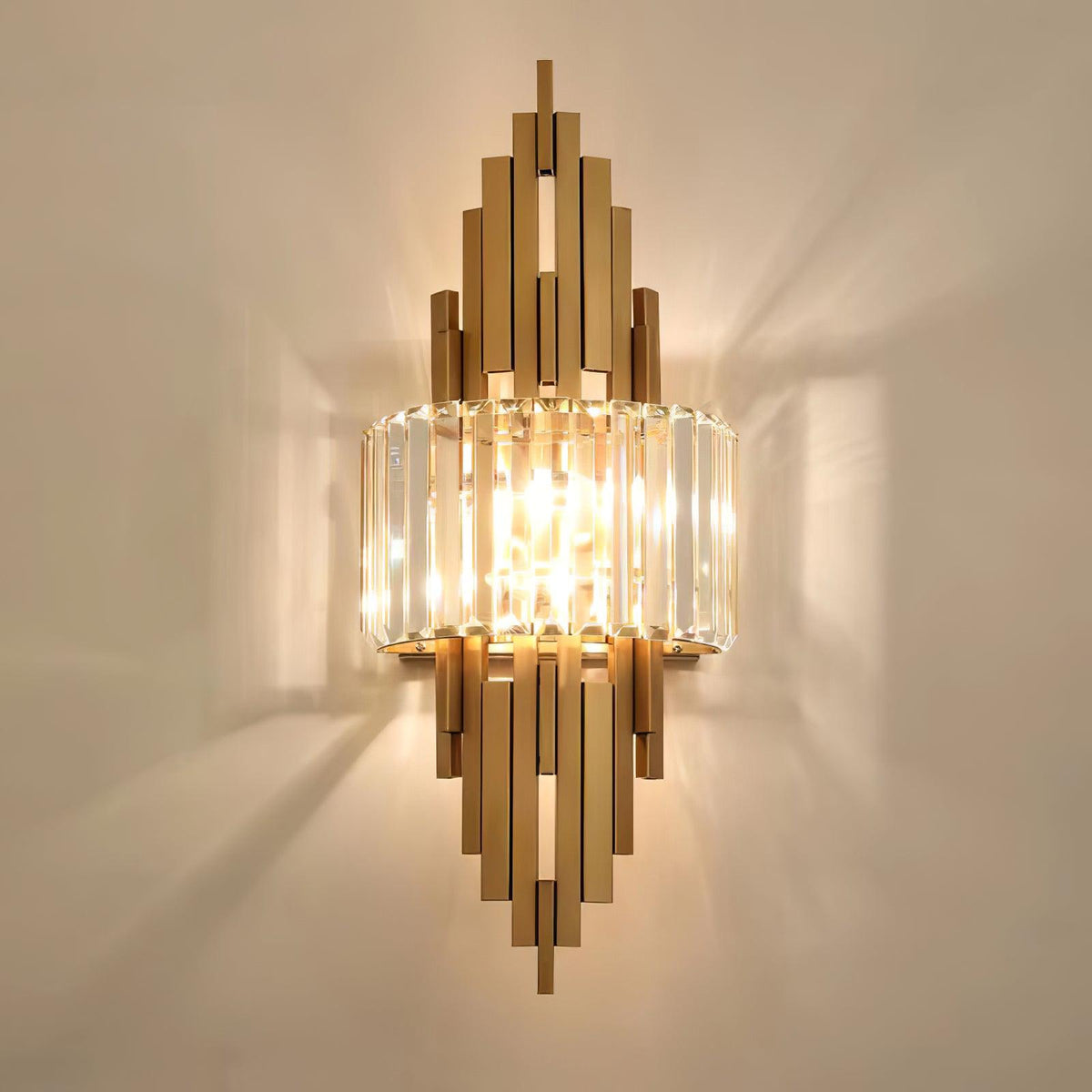 Voveliel luxuriöse postmoderne Wandleuchte aus Kristallglas