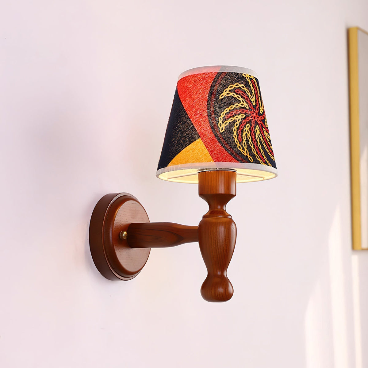 Orbel Mapleleaf Wandleuchte aus Holz