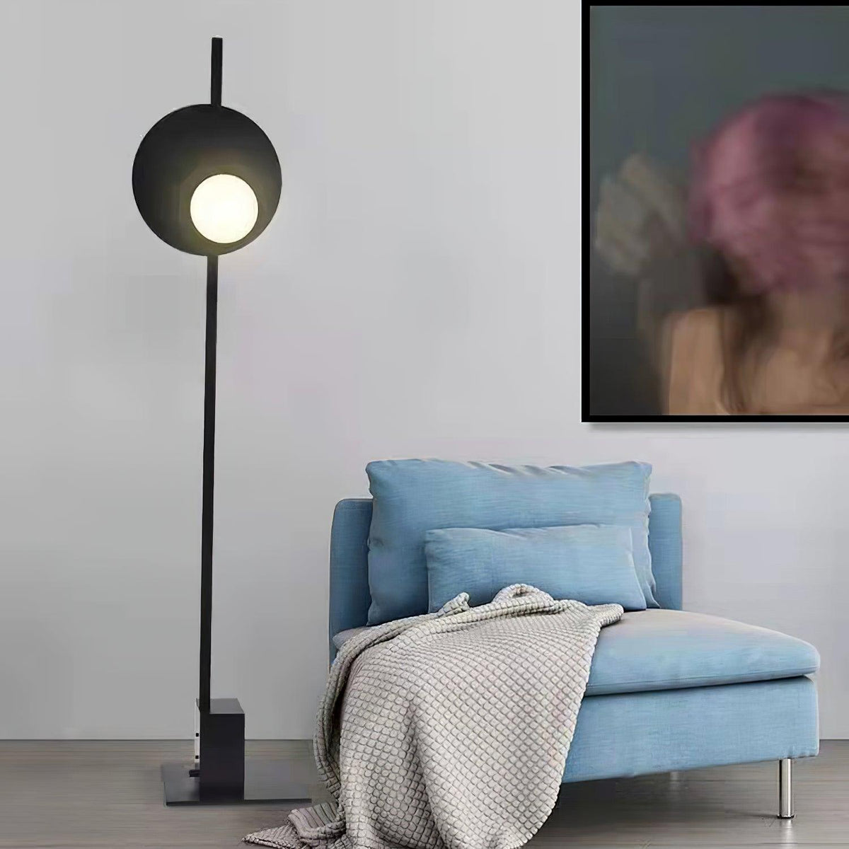 Vibe Minimalistische Stehleuchte aus Glas