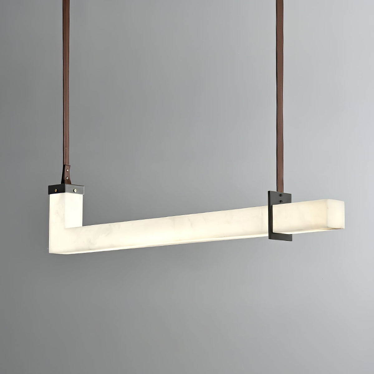 Nivienne lineare Pendelleuchte aus Alabaster