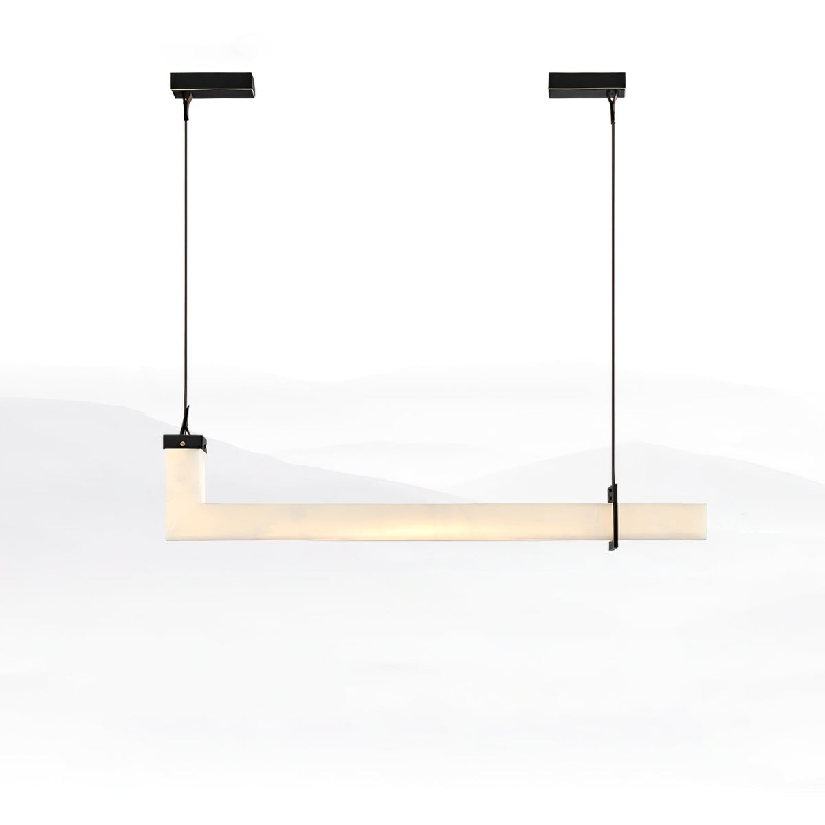 Nivienne lineare Pendelleuchte aus Alabaster