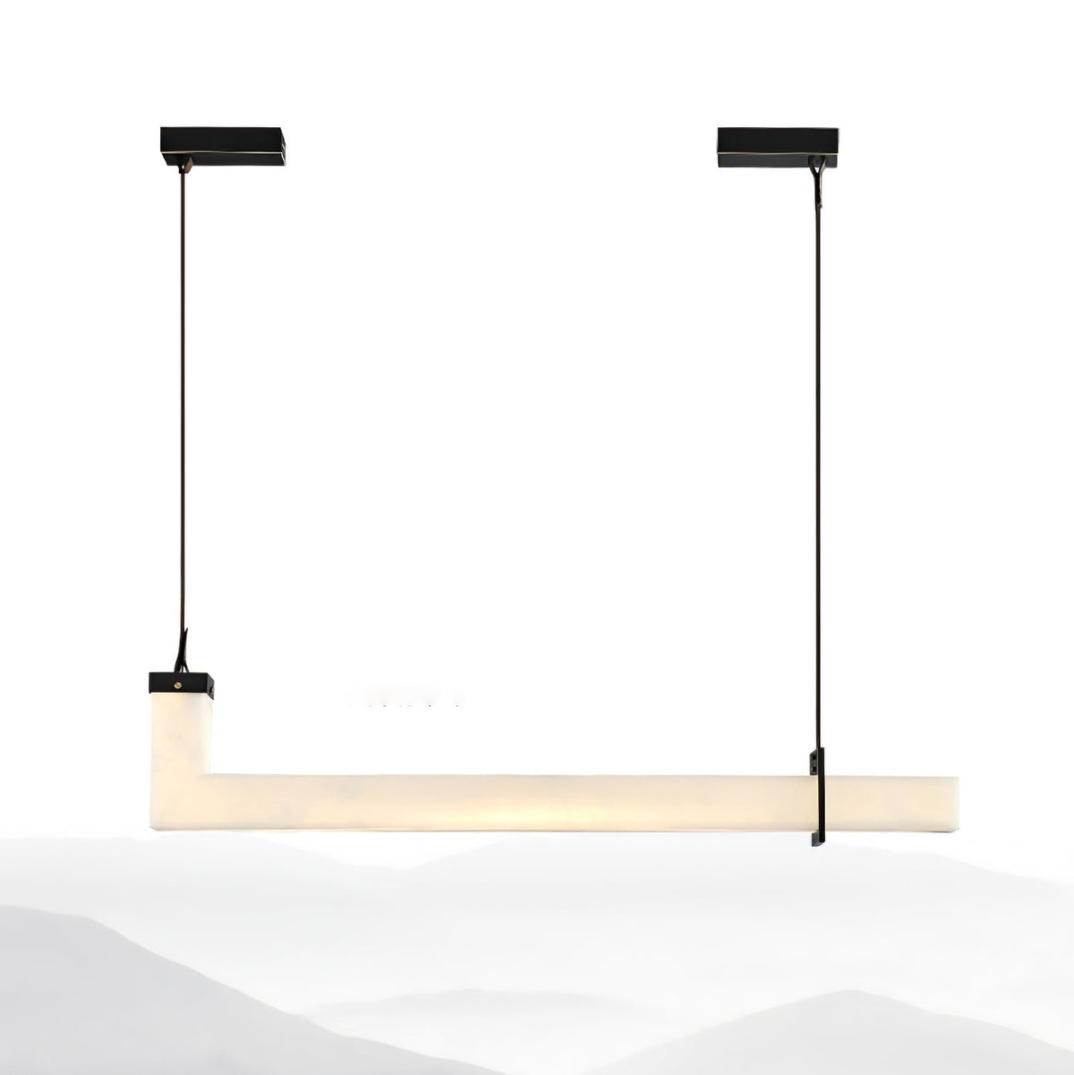 Nivienne lineare Pendelleuchte aus Alabaster