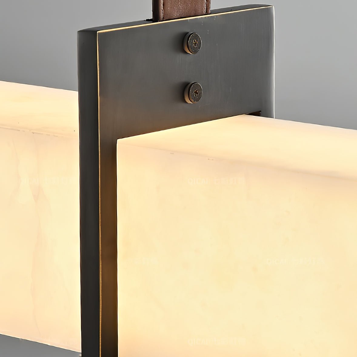 Nivienne lineare Pendelleuchte aus Alabaster