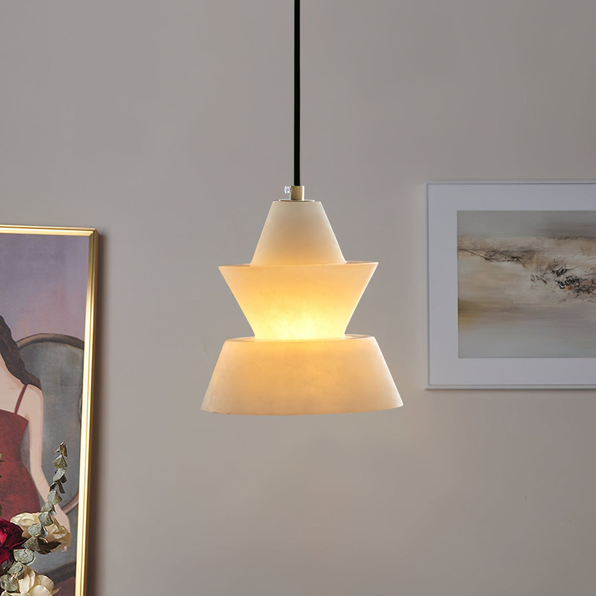 Evo Alabaster Pendelleuchte
