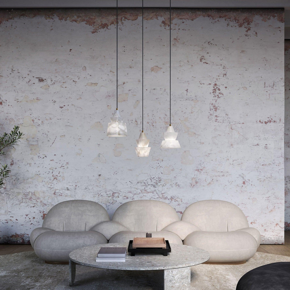 Evo Alabaster Pendelleuchte