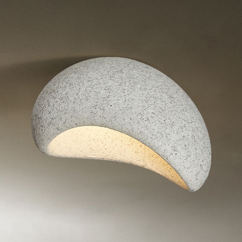 Avi Modern LED Deckenleuchte Weiß/Grau Schlafzimmer/Flur Harz