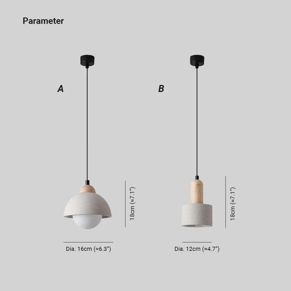 Muto Modern LED Pendelleuchte Weiß Holz Glas Schlafzimmer