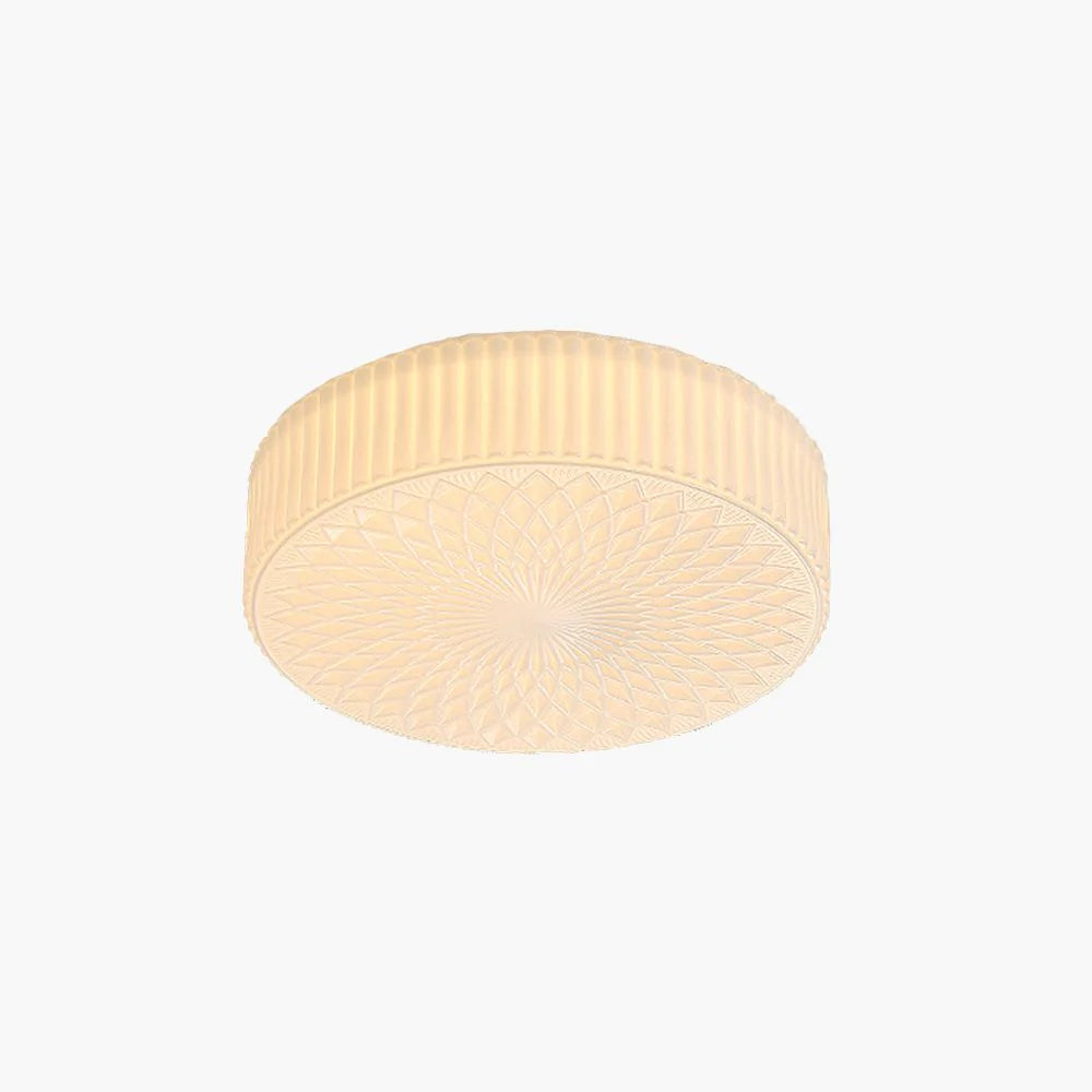 Valentina Modern LED Deckenleuchte Weiß Glas Schlaf Wohnzimmer