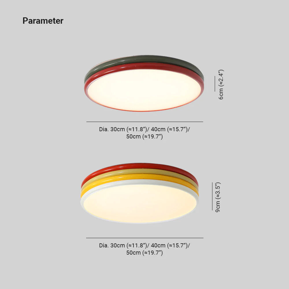 Arisha Modern LED Deckenleuchte Rot Metall Schlaf Ess Wohnzimmer
