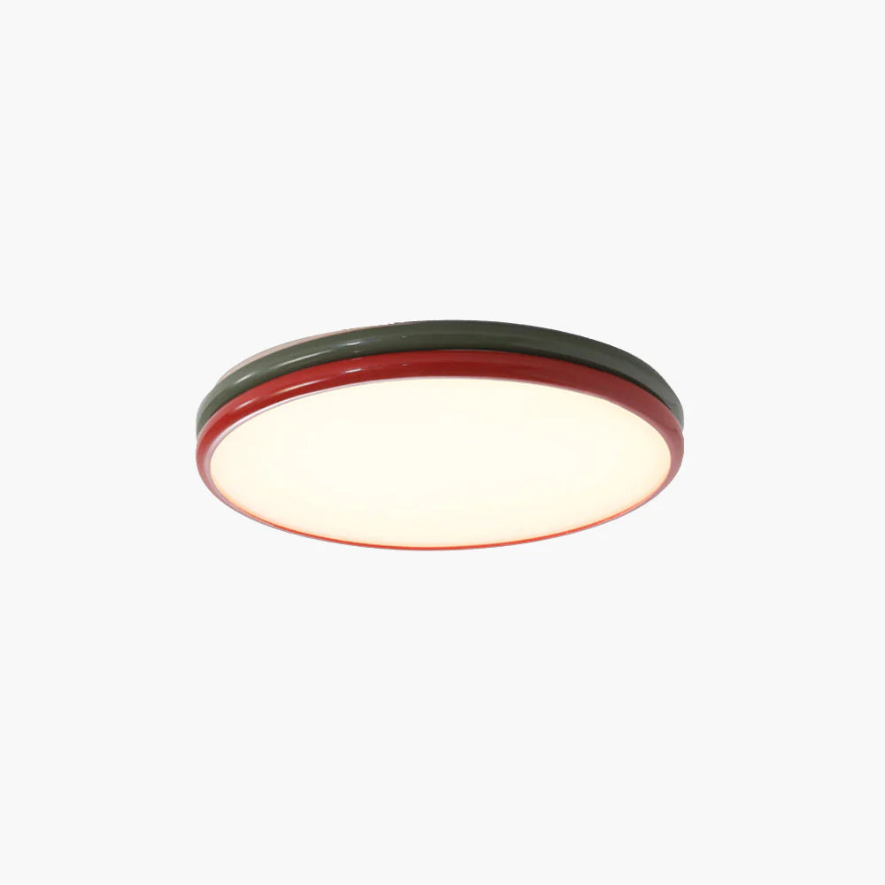 Arisha Modern LED Deckenleuchte Rot Metall Schlaf Ess Wohnzimmer