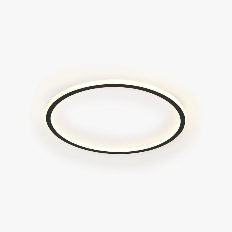 Arisha Modern Ring LED Deckenleuchte Schwarz/Weiß Wohn/Schlafzimmer