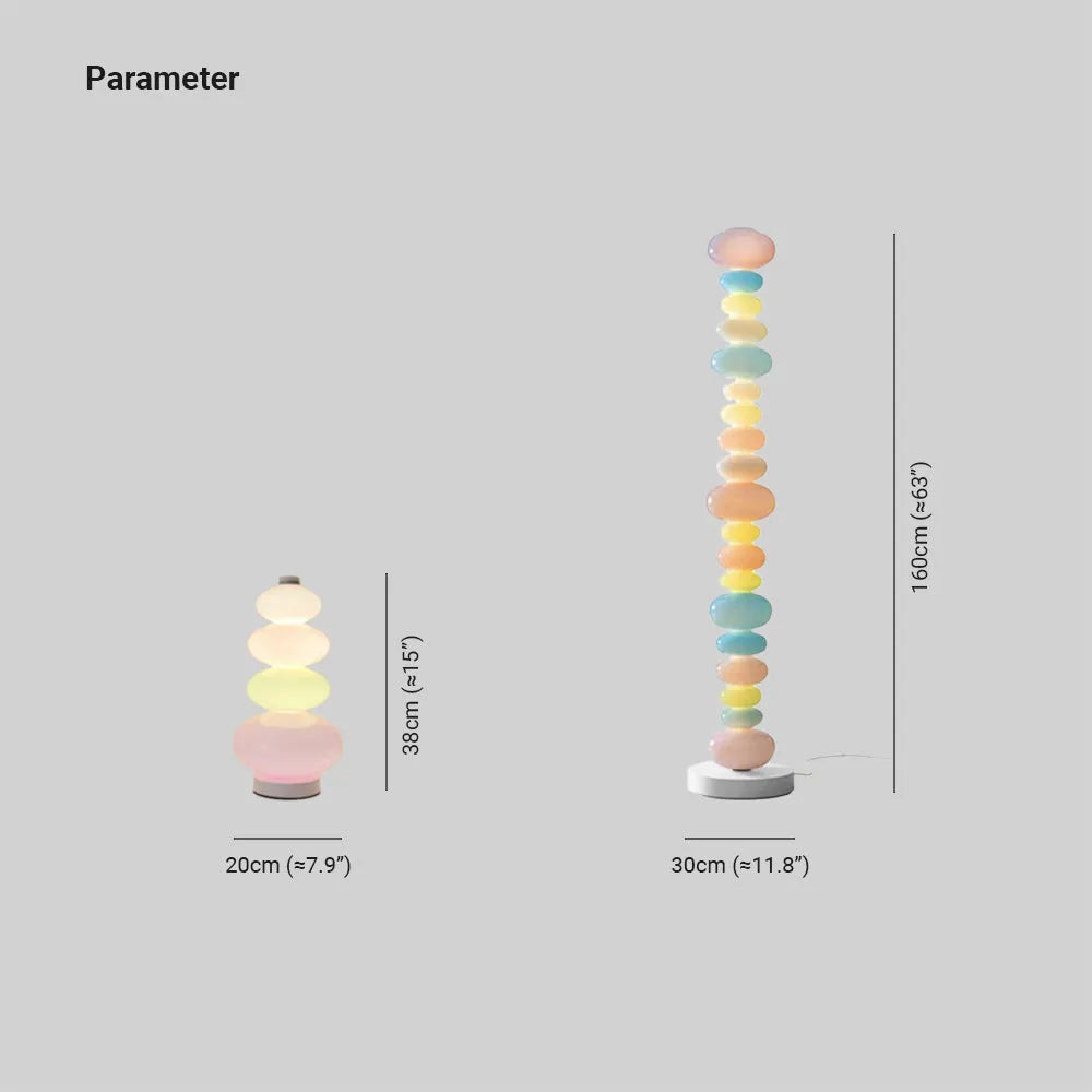 Aria Stehlampe  Regenbogen Süßigkeiten Wohn/Schlaf/Kinderzimmer Glas