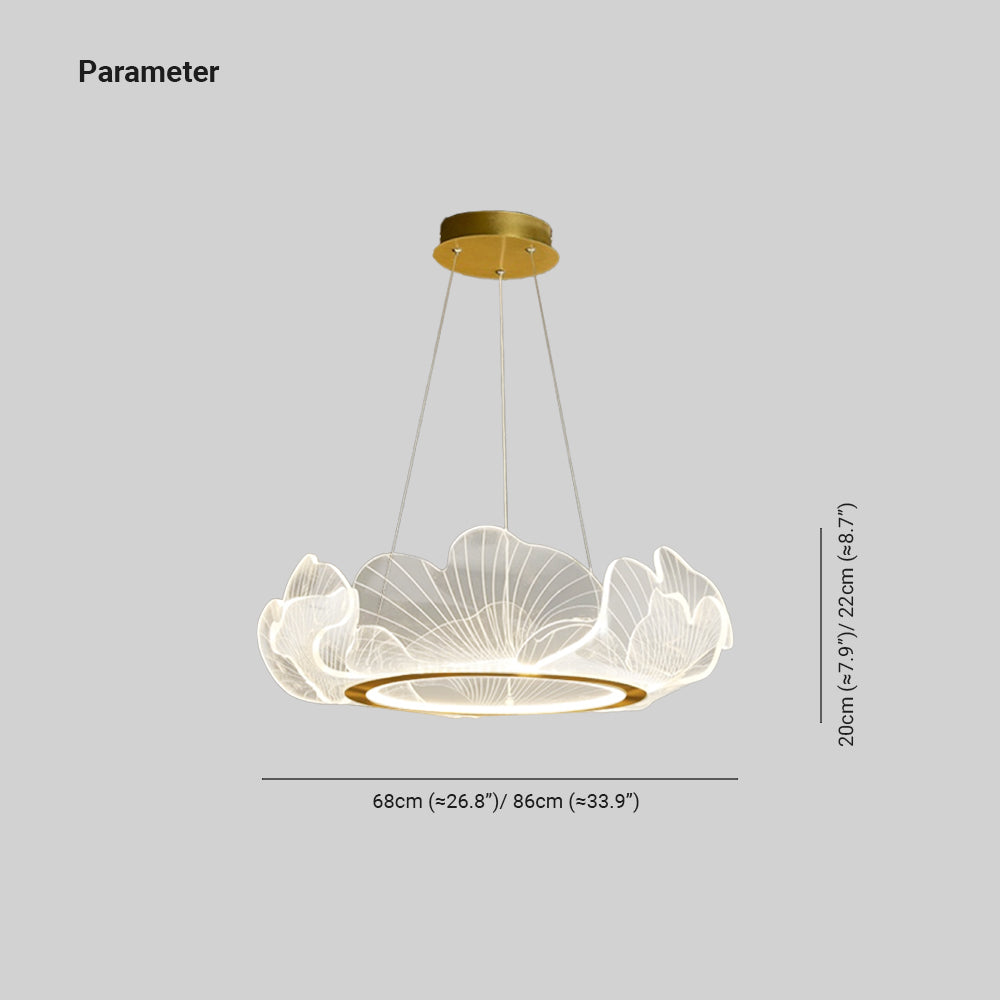 Kristy Design LED Kronleuchter Dimmbar Weiß Schlafzimmer