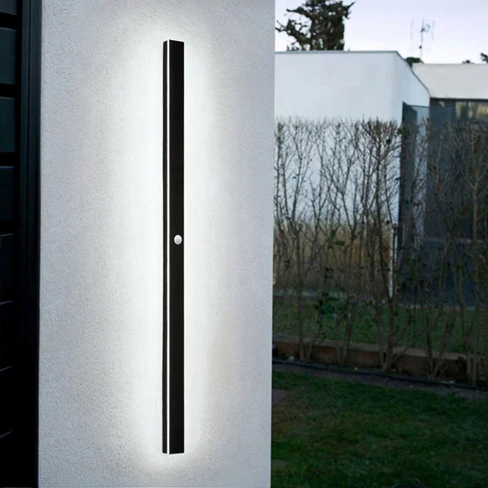 Arisha Minimalistische Wasserdichte LED Außenwandleuchte Schwarz Garten Korridor