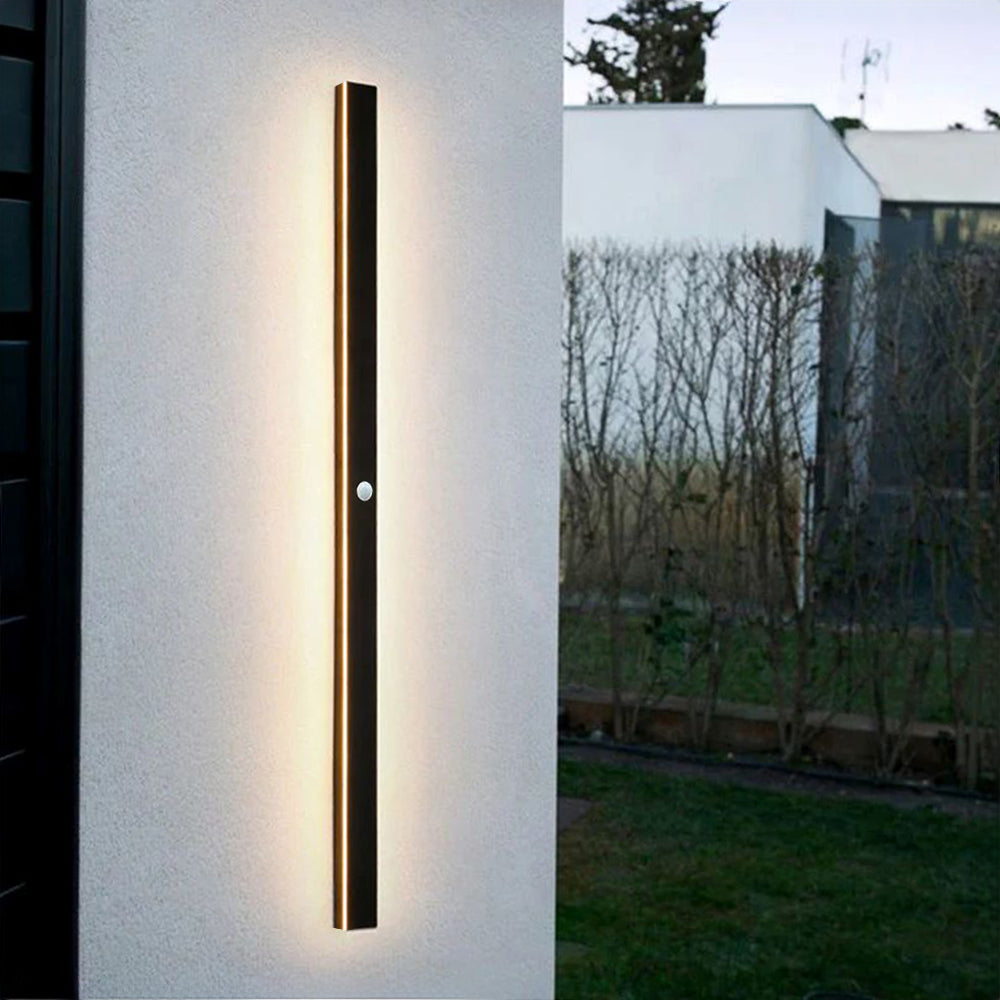 Arisha Minimalistische Wasserdichte LED Außenwandleuchte Schwarz Garten Korridor