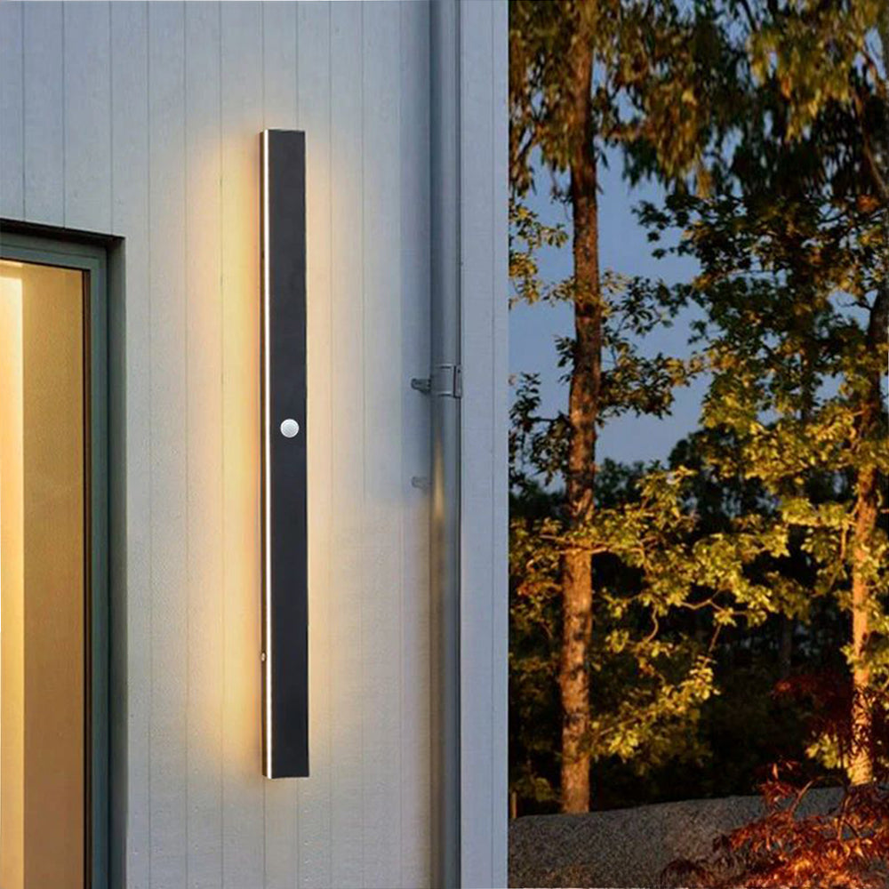 Arisha Minimalistische Wasserdichte LED Außenwandleuchte Schwarz Garten Korridor