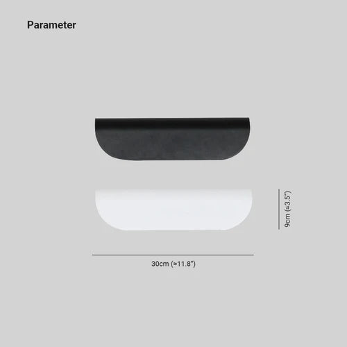 Ray Modern LED Wandleuchte Außen/Innen Weiß/Schwarz Garten/Flur