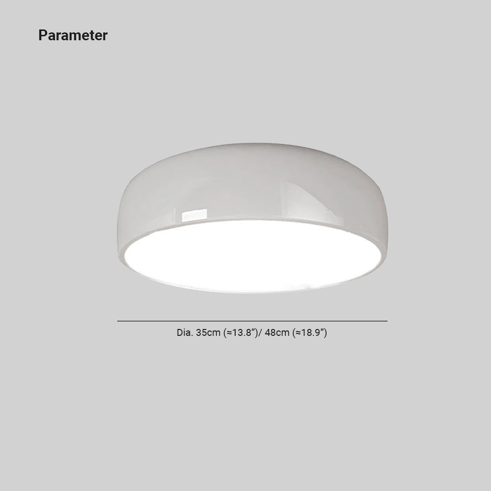 Arisha Modern LED Deckenleuchte Schale Wohnzimmer, Schwarz/Weiß, Metall Acryl