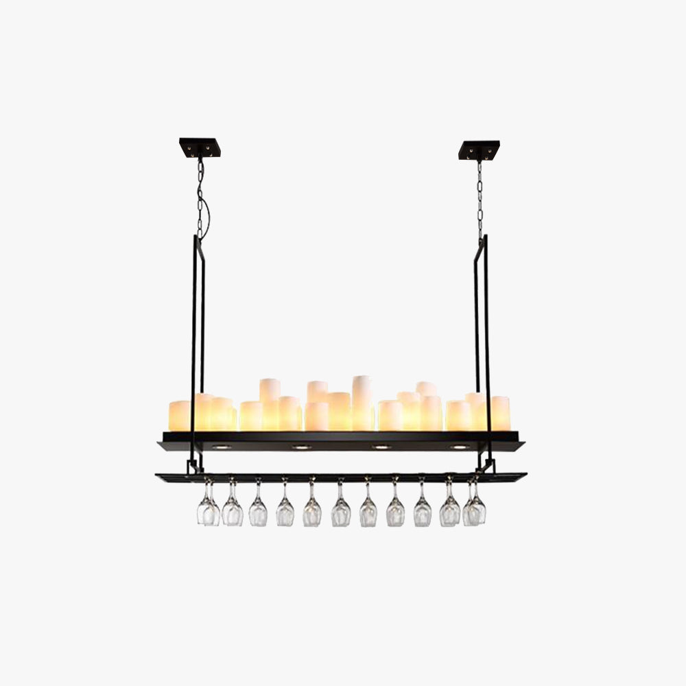 Silva Design LED Pendelleuchte Wohnzimmer/Esszimmer Weiß/Schwarz Glas