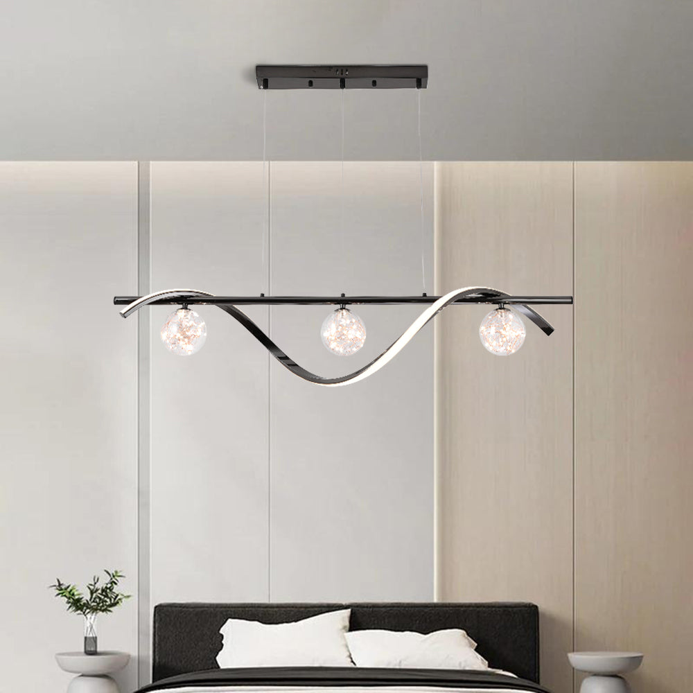 Kristy Pendelleuchte  Glas Modern LED  Metall  Esszimmer Wohnzimmer