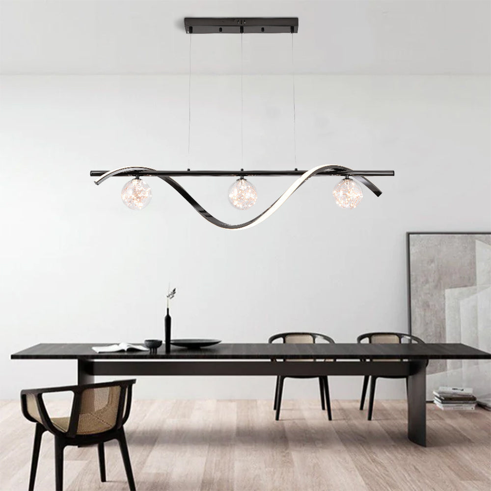 Kristy Pendelleuchte  Glas Modern LED  Metall  Esszimmer Wohnzimmer