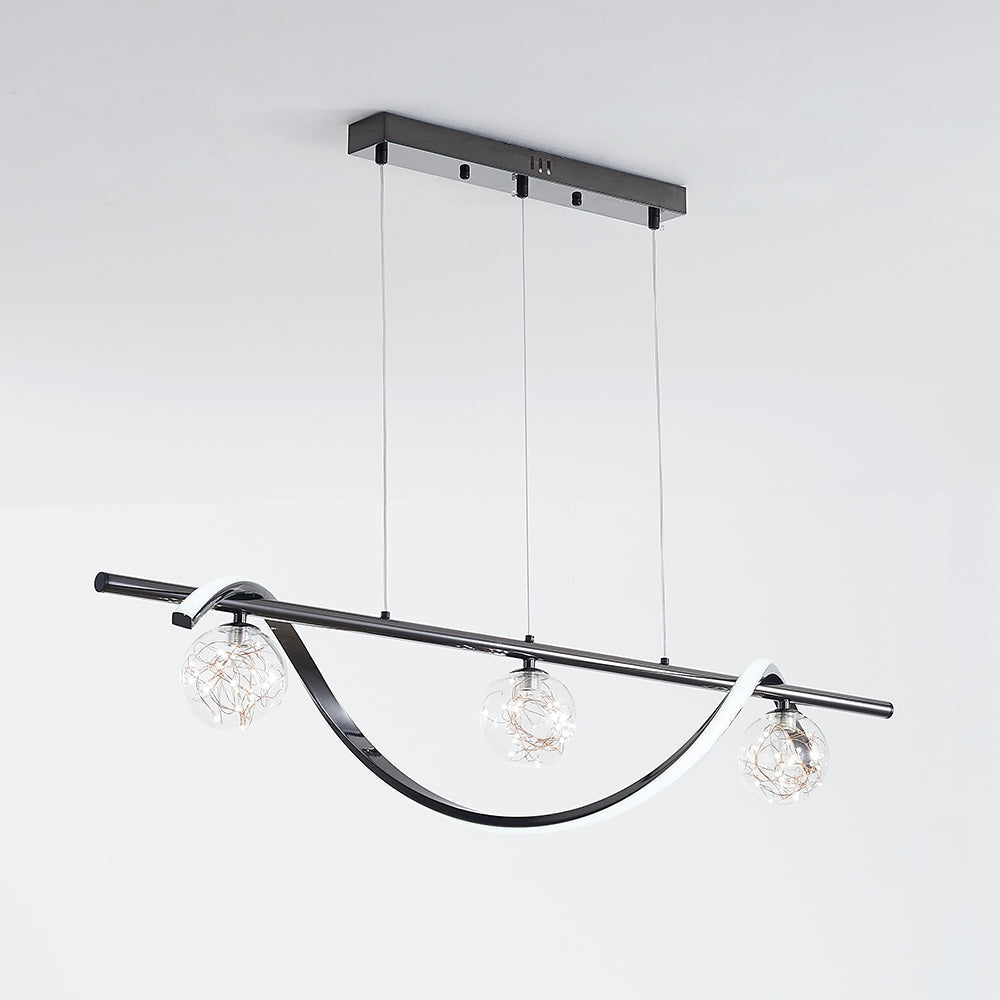 Kristy Pendelleuchte  Glas Modern LED  Metall  Esszimmer Wohnzimmer