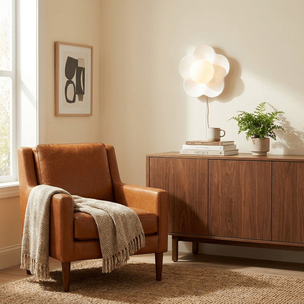 Miranine La fleur Wandleuchte mit Stecker
