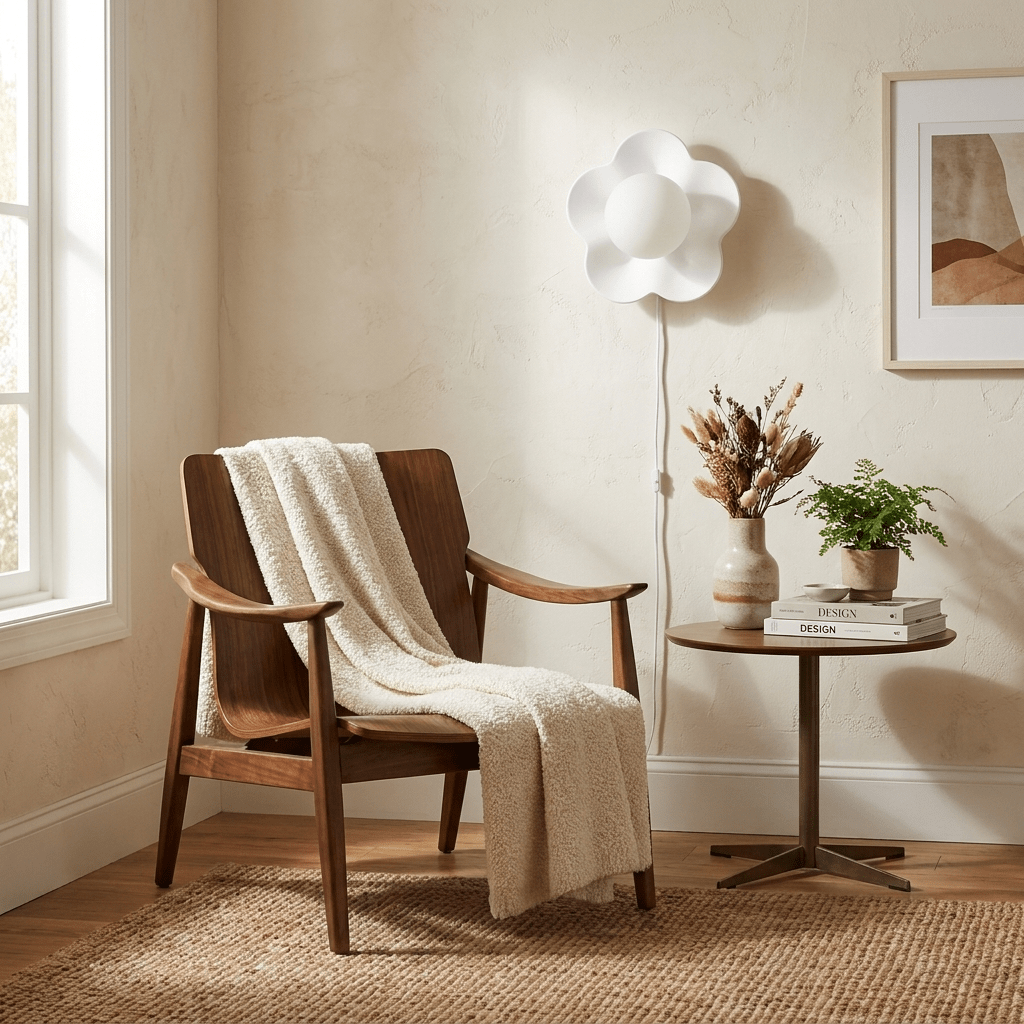 Miranine La fleur Wandleuchte mit Stecker