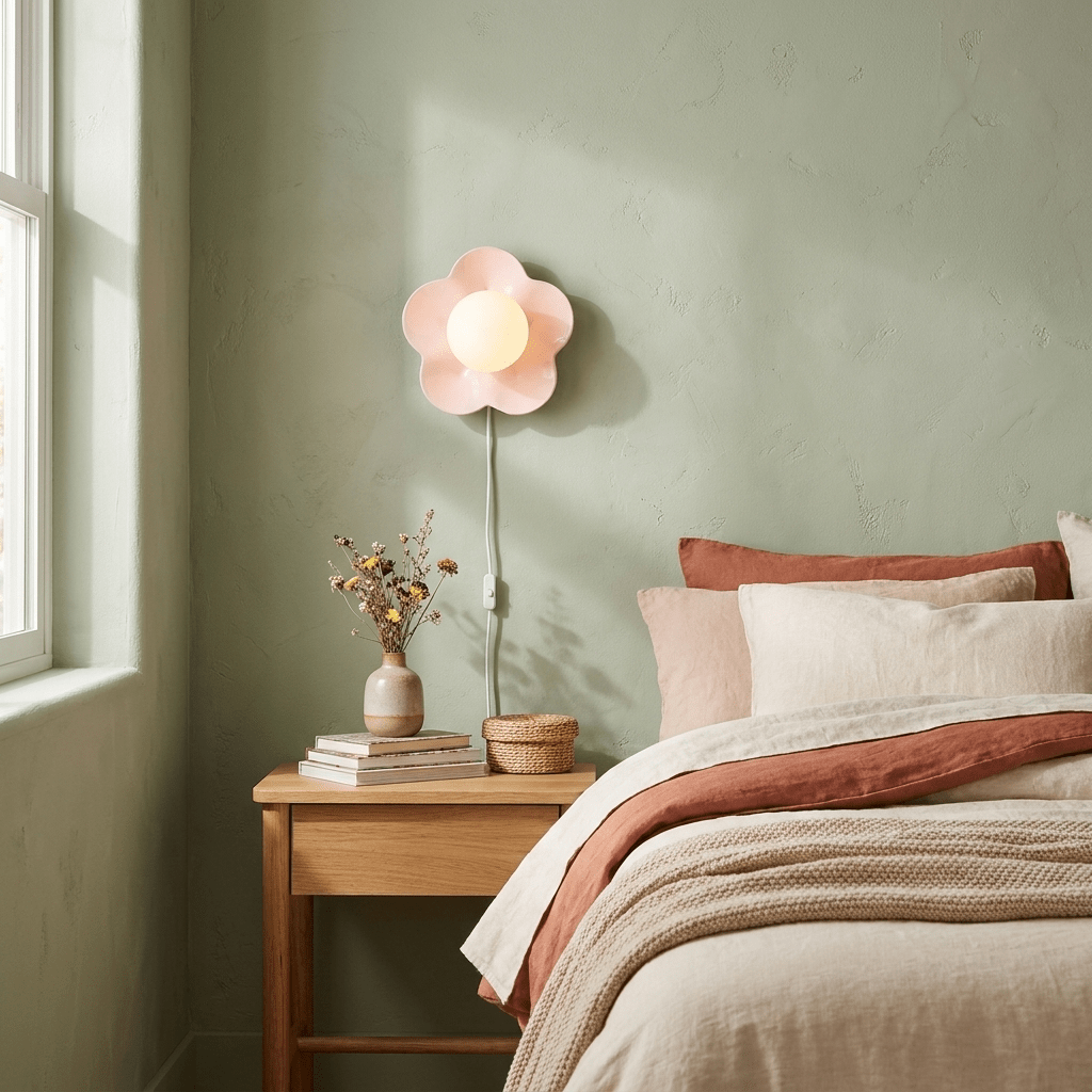 Miranine La fleur Wandleuchte mit Stecker
