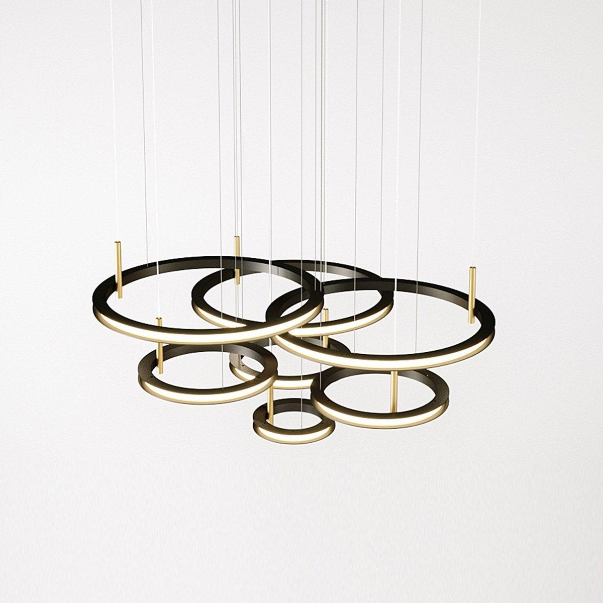 Virauian Kronleuchter Ring geschichtet minimalistisch