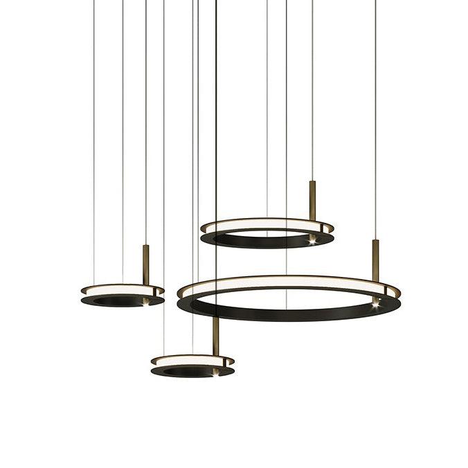 Virauian Kronleuchter Ring geschichtet minimalistisch