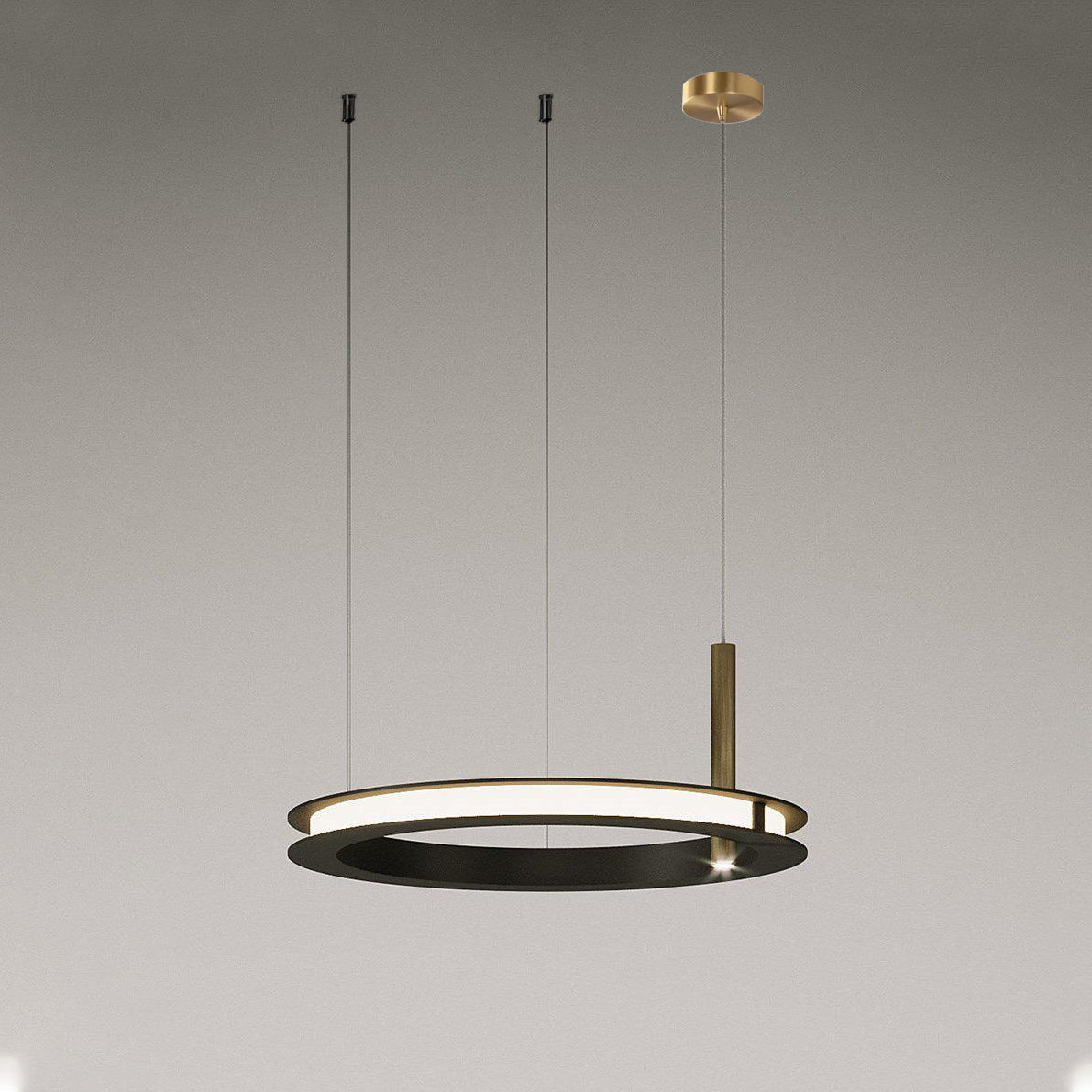 Virauian Kronleuchter Ring geschichtet minimalistisch