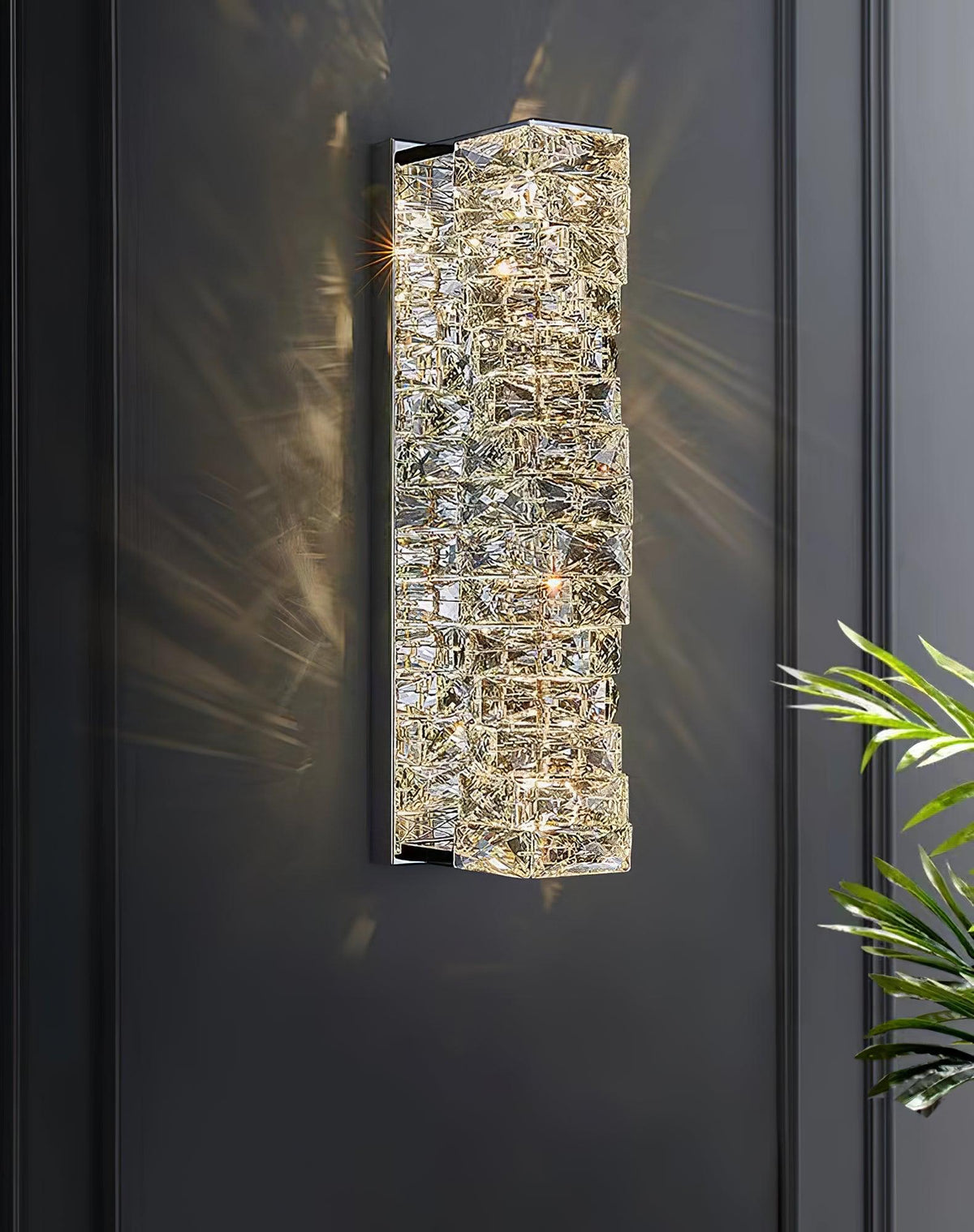 Ilvelia luxuriöse Wandleuchte aus Kristall im Postmodern-Stil